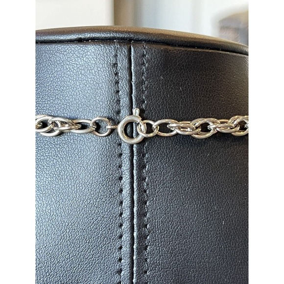 Vintage Art Deco Style Tassel Dangle Necklace 18 In Filigree Openwork Geometric - Picture 6 of 6